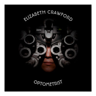 Póster Visão do teste do óptico do optometrista do