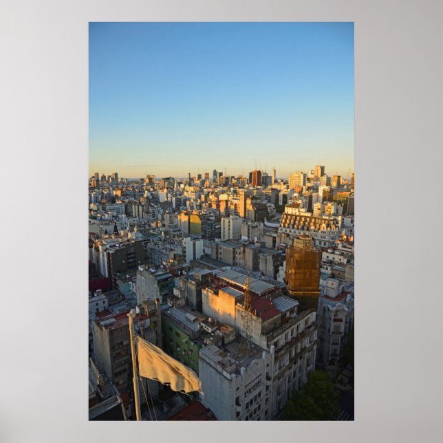 Póster Visão Elevada Sobre A Vizinhança De Balvanera (Frente)