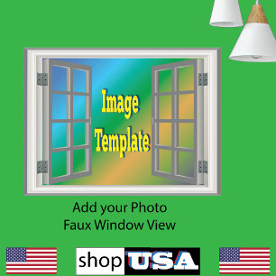 Póster Visão Espetacular da Janela Belo Vazio Incrível