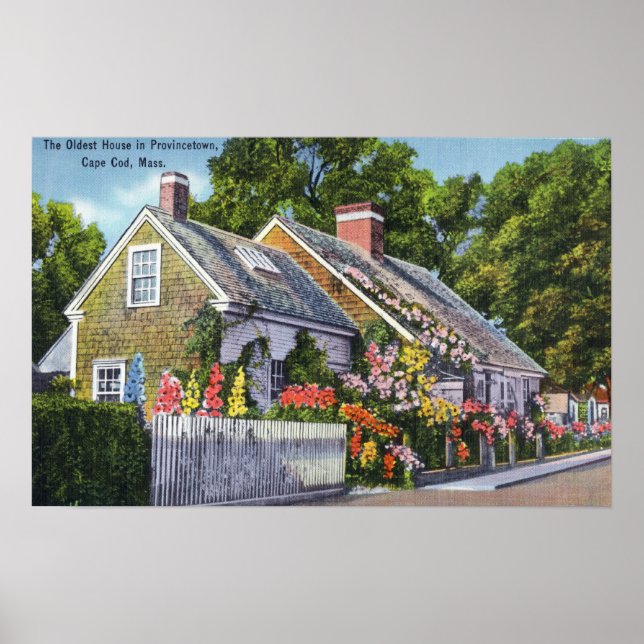 Póster Visão Exterior da Casa Mais Velha da Cidade (Frente)