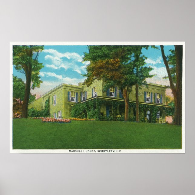 Póster Visão Exterior da Casa Marshall (Frente)