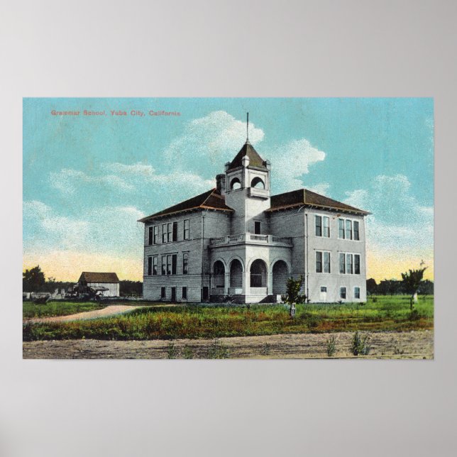 Póster Visão Exterior da Escola Gramática 2 (Frente)