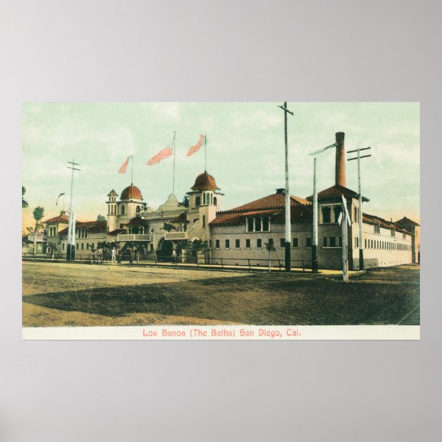 Poster Visão Exterior das Banheiras (Los Banos) (Frente)