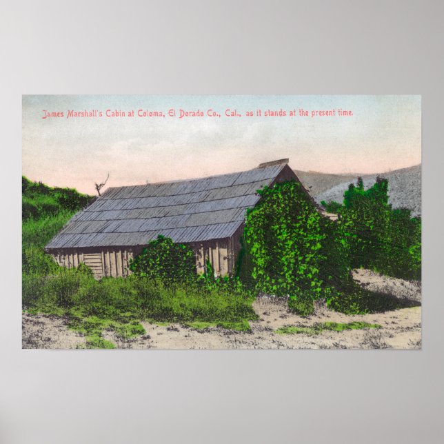 Póster Visão Exterior de James Marshall Cabin (Frente)