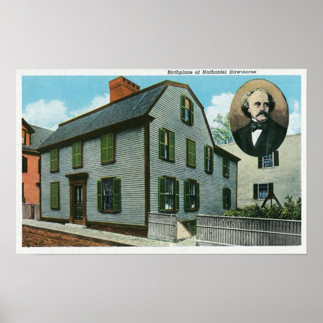Póster Visão Exterior de Nathaniel Hawthorne (Frente)