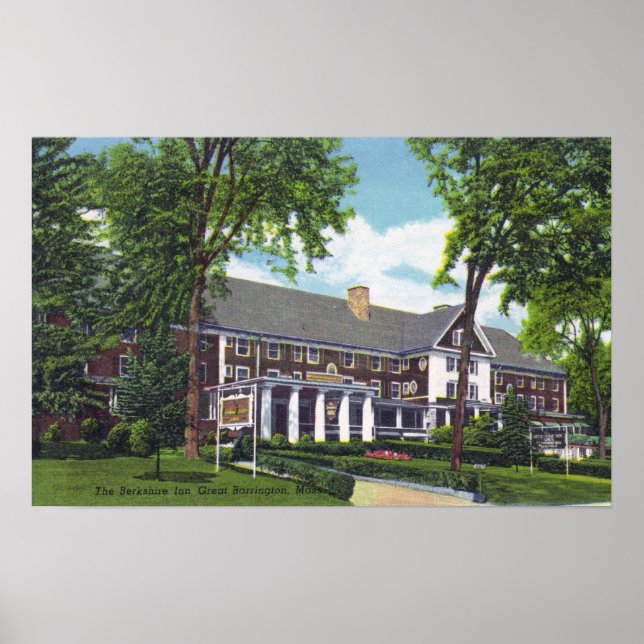Poster Visão Exterior do Berkshire Inn (Frente)
