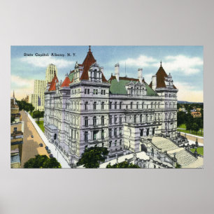 Póster Visão Exterior do edifício Capitólio Estatal #