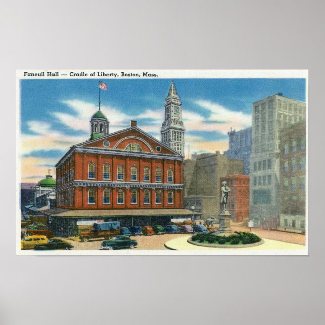 Póster Visão Exterior do Faneuil Hall # 2 (Frente)
