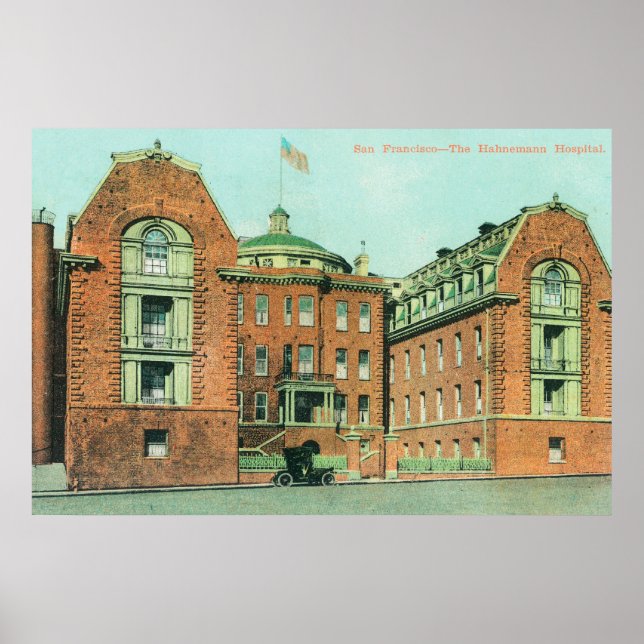 Póster Visão Exterior do Hospital Hahnemann (Frente)