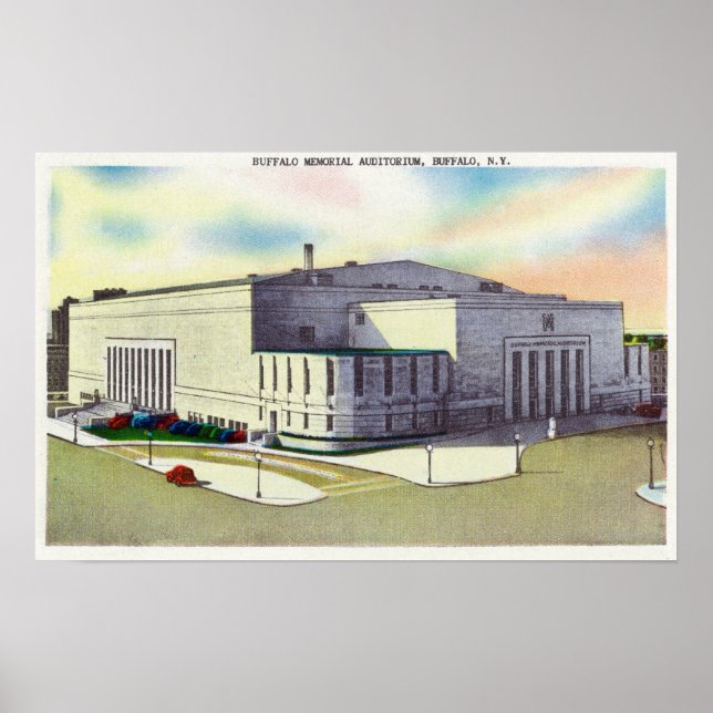 Poster Visão Exterior do Memorial Buffalo (Frente)