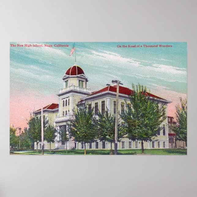Póster Visão Exterior do Novo Ensino MédioNapa, CA (Frente)
