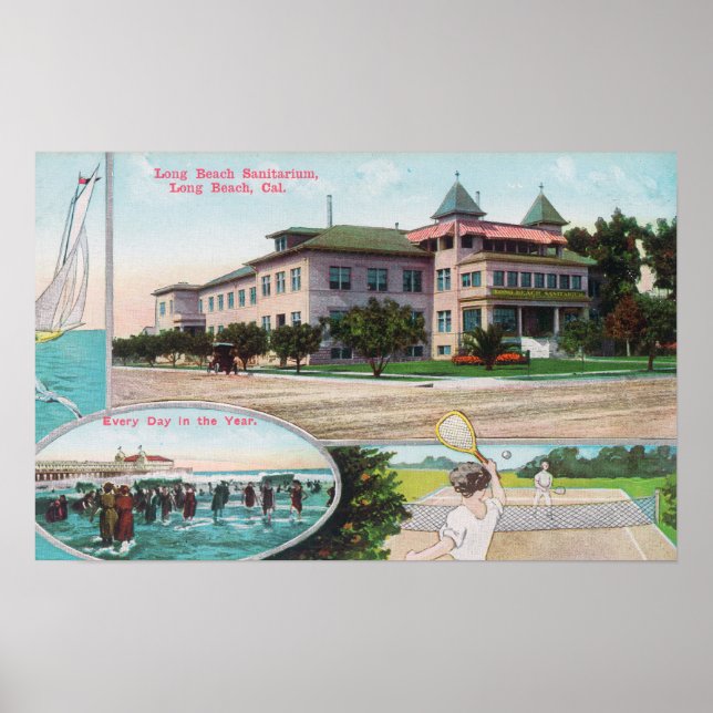 Póster Visão Exterior do Sanitário de Long Beach (Frente)