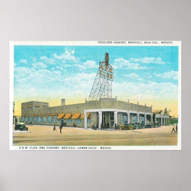 Póster Visão Exterior do Tecolote Cabaret (Frente)