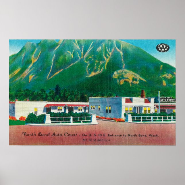 Poster Visão Exterior do Tribunal Automático de Curva Nor (Frente)