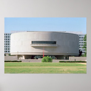Poster Visão externa do Museu Hirshhorn, 1974 )