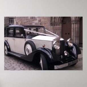 Poster Visão frontal de 1936 Rolls Royce 20/25