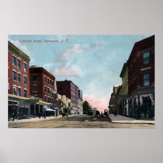Póster Visão Geral da Rua Granville (Frente)