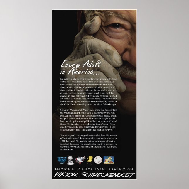 Poster Visão Geral de Viktor Schreckengost (Frente)