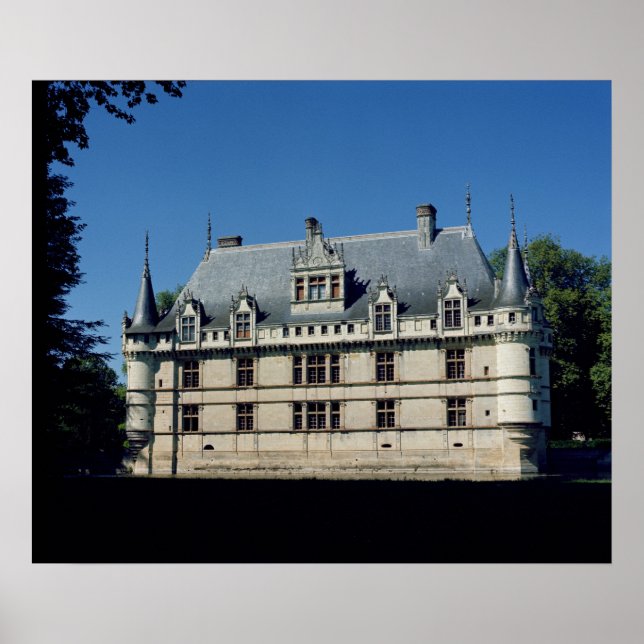 Poster Visão geral do Chateau d'Azay-le-Rideau (Frente)