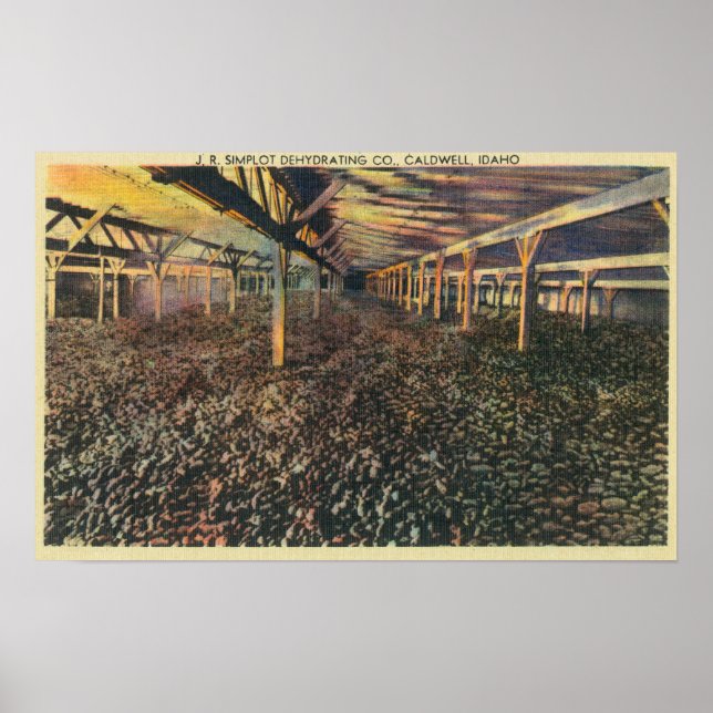 Póster Visão interior do JR Simplot Desidratando Co (Frente)