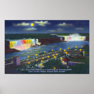 Poster Visão Noturna do Teatro Oakes Garden e