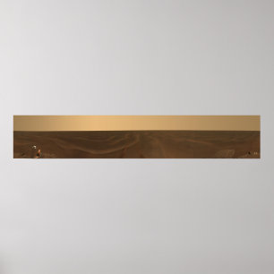 Poster Visão panorâmica das planícies de Meridiani