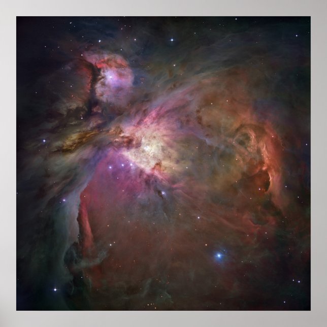 Póster Visão Panorâmica Hubble da Nebulosa Orion (Frente)