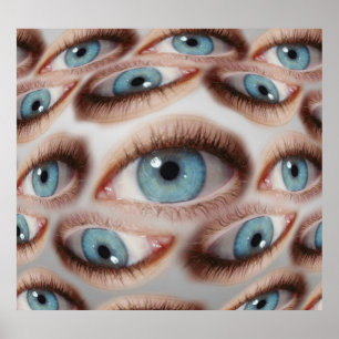 Poster Visão Psicodélica: Illusão Abstrato