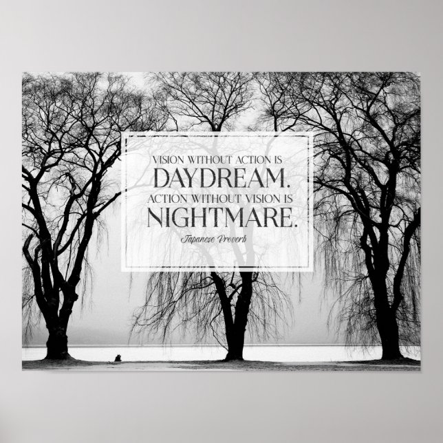 Poster Visão Sem Ação (Frente)