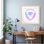 Poster VISÃO SUCESSO Motivação Inspiração Boho Eye<br><div class="desc">Espero que goste desta arte personalizada. Mantenha o texto como está ou adicione o seu próprio texto para personalizá-lo clicando em "personalizar" acima. Você também pode alterar o texto, a fonte, as cores e a cor de fundo. Você pode comprar um poster simples ou uma versão totalmente emoldurada e compatível!...</div>