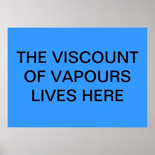 PÓSTER VISCOUNT OF VAPORS (Frente)