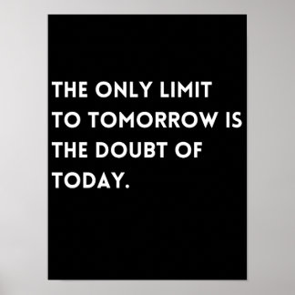 Poster Visionary Overcoming Doubt Quote Classic