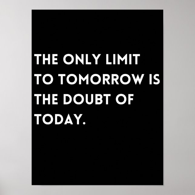 Poster Visionary Overcoming Doubt Quote Classic (Frente)