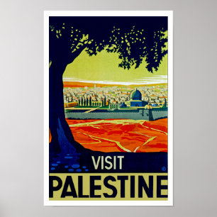 Póster Visit Palestine