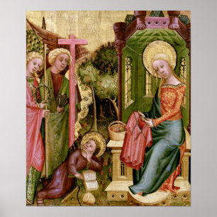 Poster Visita do anjo, C. 1400-10 por Bertram mestre