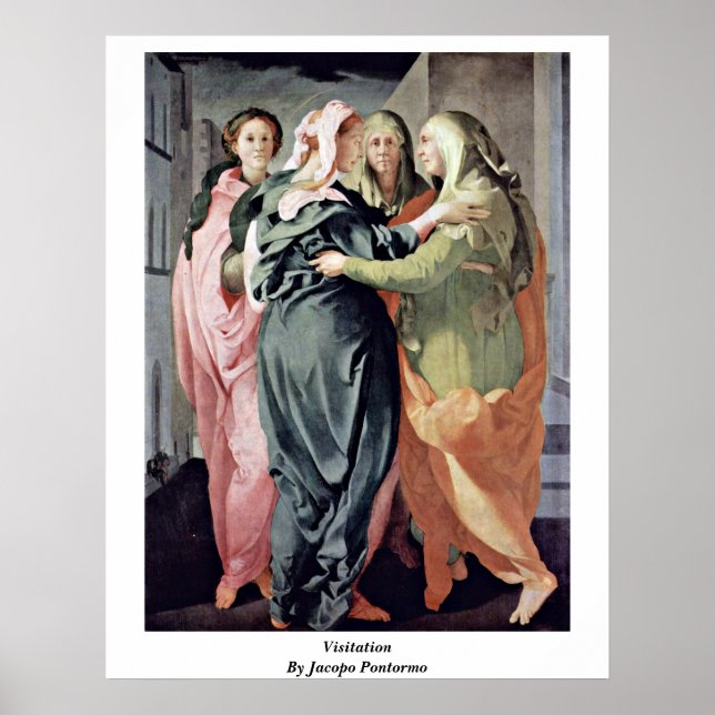 Póster Visitação De Jacopo Pontormo (Frente)