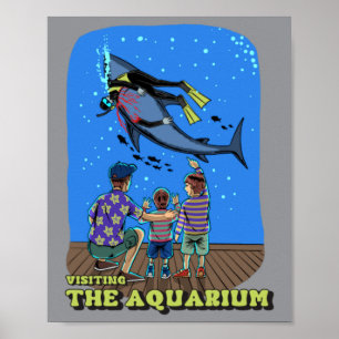 Poster Visitando Aquário