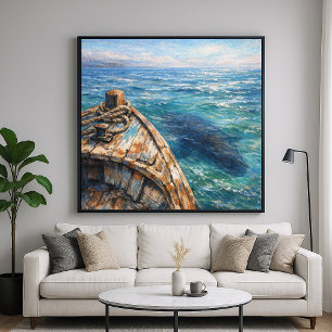 Poster Visitante Subaquático - Estilo de Pintura Pastel