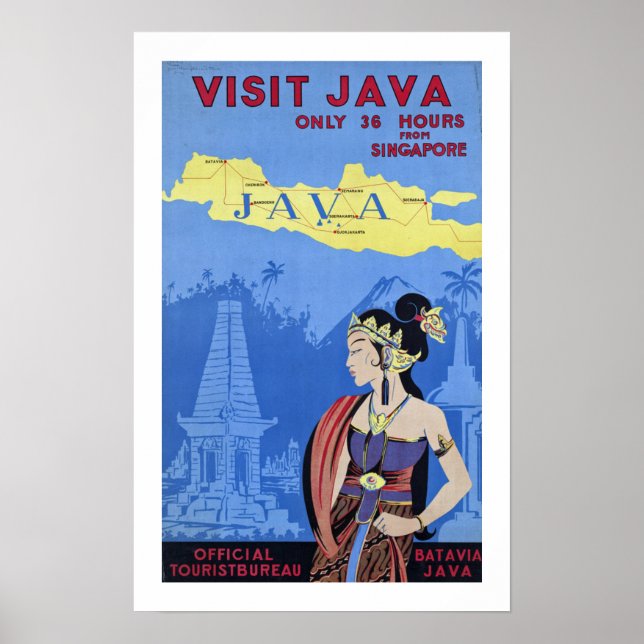 Poster Visitar Java (Frente)