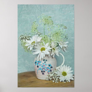 Poster Visitas Em Vintage Pitcher