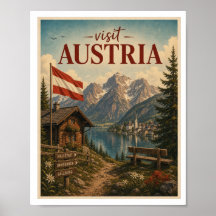 Visite a Áustria Viagem Vintage