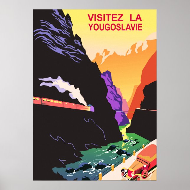 Poster Visite a Iugoslávia (Frente)