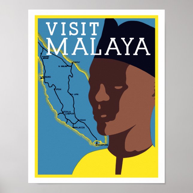 Póster Visite a Malásia (Frente)