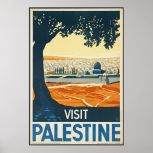 Póster Visite a Palestina