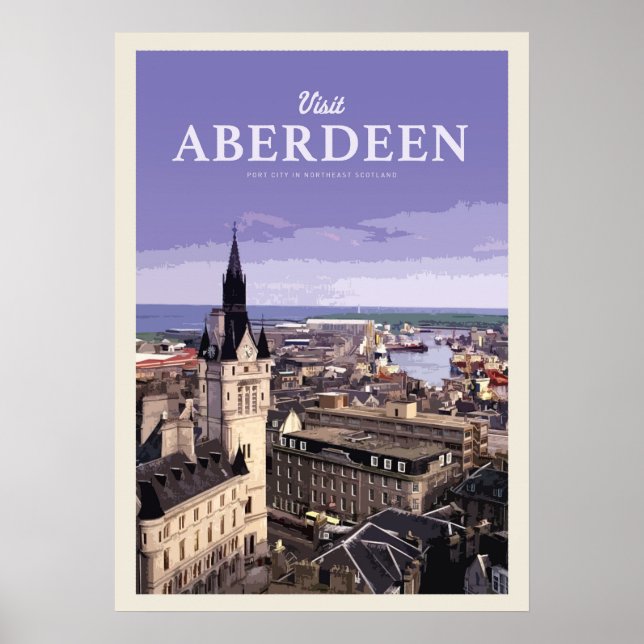 Poster Visite Aberdeen (Frente)
