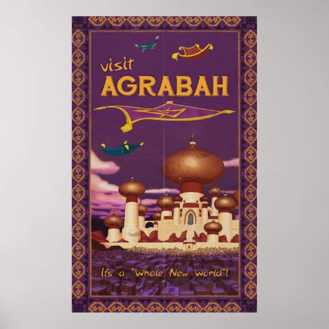 Poster Visite Agrabah (Frente)