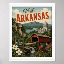 Visite Arkansas Viagem Vintage