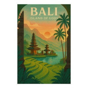 Póster Visite Bali, Indonésia – Viagem ilha 2026