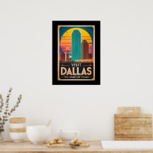 Visite Dallas - Viagem de Skyline Retro