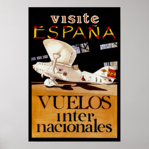 Poster Visite Espana ~ Vuelos Internacionales